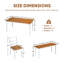 Solid Wood Top Dining Set