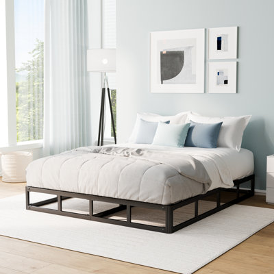 5 Inch Metal Box Spring, Bed Frame Low Profile, Basic Mattress Foundation, Easy Assembly