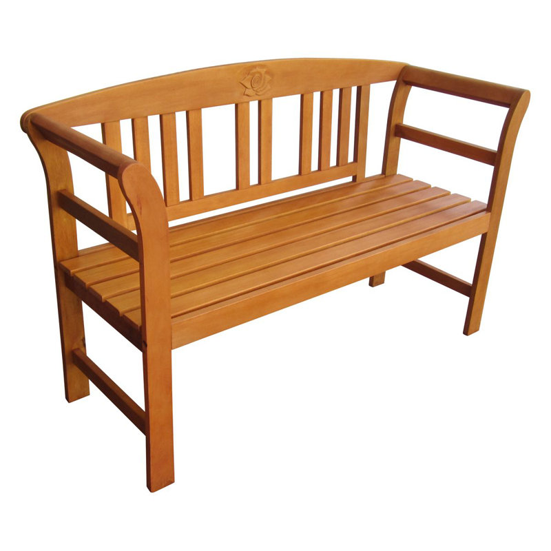 Vannesa Solid Wood Eucalyptus Outdoor Bench