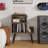Record Storage Cabinet with Audio Shelf and Built-In Power Outlet for Bedroom, Living Room, Small Spaces-1401808965