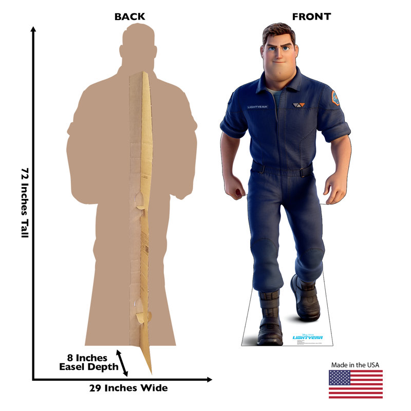 72 x 29 Inch Buzz Lightyear Jumpsuit Cardboard Cutout