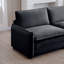 Repose-pieds rembourré en velours côtelé compatible avec les canapés 2/3/4 places-194767113