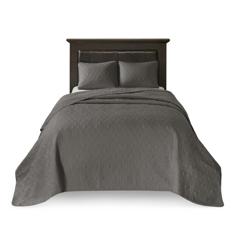 Comfortable Cotton Bedding Sets, Dark Grey, Oversized King For Home