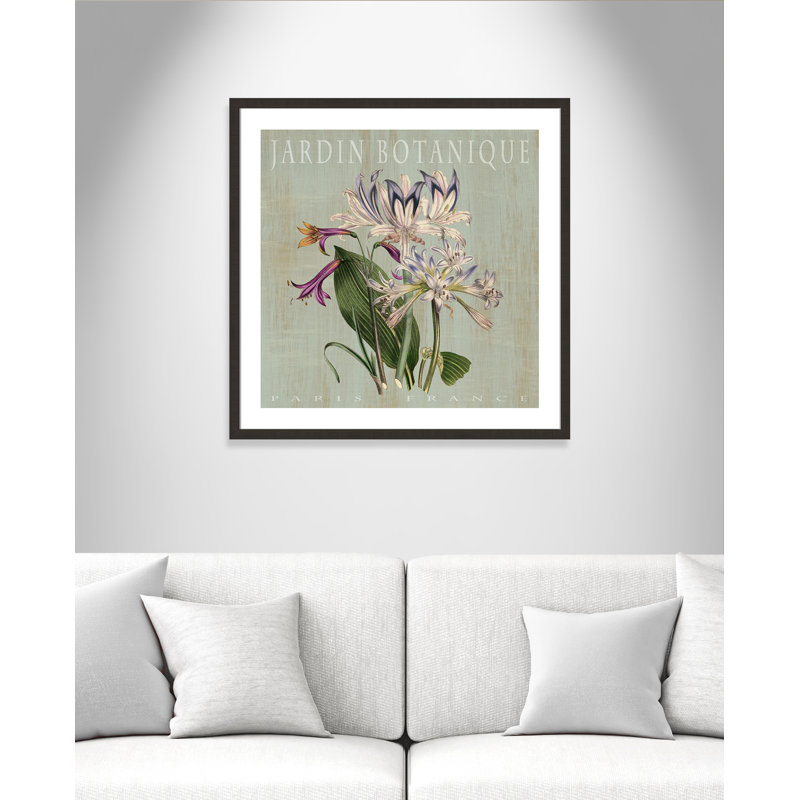 «Botanical Posters», Jardin Botanique, Espresso foncé, H 32,5 po x l 32,5 po x P 2 po