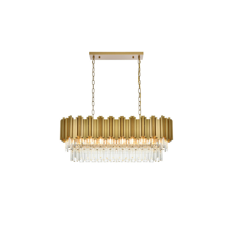 Lustre 36 po Lenora, Or satiné
