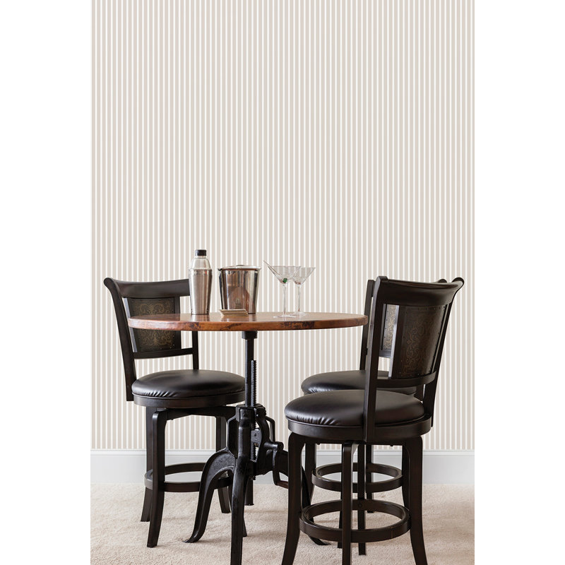 Ayden 10m x 53cm Matte Wallpaper Roll, Light Grey/White