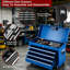 Coffre à outils robuste à 8 tiroirs à roulettes - Armoire amovible, roues verrouillables, tiroirs coulissants, système de verrouillage sécuritaire. Organisateur de grande capacité pour atelier, garage et mécanique. (Bleu)-679080737
