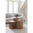 Honey Comb Solid Wood Block End Table-125005780