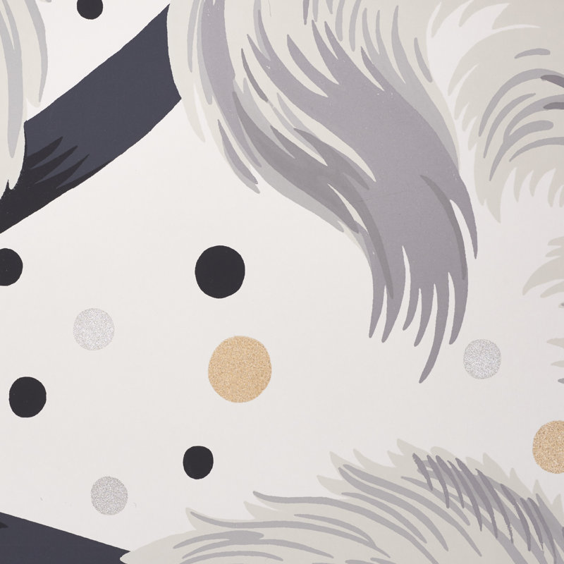 Papier peint Plumes et Rubans, Champagne