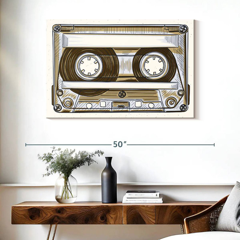 Abarca Audio Cassette, 26" H x 39" W