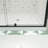 72" H Swing Glass Shower Door,Frame Sliding Shower Door With 1/4"(6Mm) Clear SGCC Tempered Glass,Shower Doors,Reversible Installation-118574565