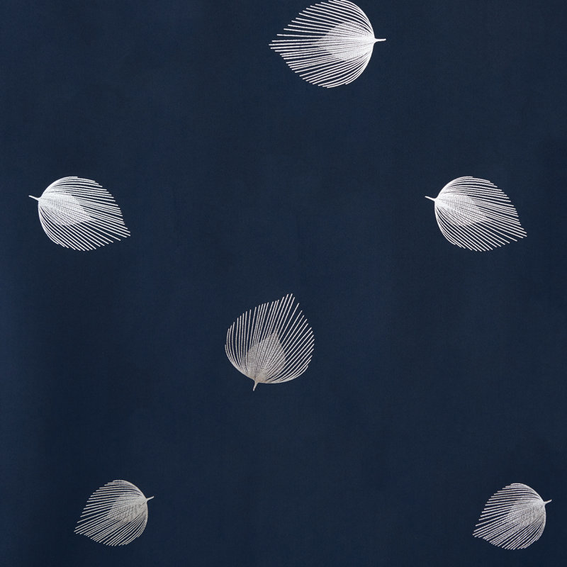 Víctor Room Darkening Curtain Pair, 51" W x 71" L, Navy Blue