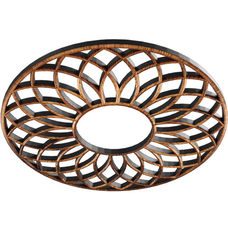 Médaillon de plafond en PVC de qualité architecturale 30 pi x P 10 1/4 po x P 1 po, cuivre antique, Cuivre antique