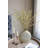12.5X3x12.5" Gold Ceramic Accent Vase With Vertical Ribbed Texture
