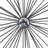Caryn Metal Starburst Black Wall Decor with Crystal Embellishments