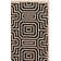 Arneshia Geometric Sand/Black Indoor / Outdoor Area Indoor/Outdoor Area Rug