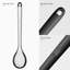 Cuillères en silicone résistantes à la chaleur de 600 ° F: cuillère de cuisine solide et rainurée en U 13,3 po U-Taste, long ustensile en caoutchouc antiadhésif, robuste pour mélanger, servir, remuer, frire, égoutter (noir, 2 pièces)-131284968