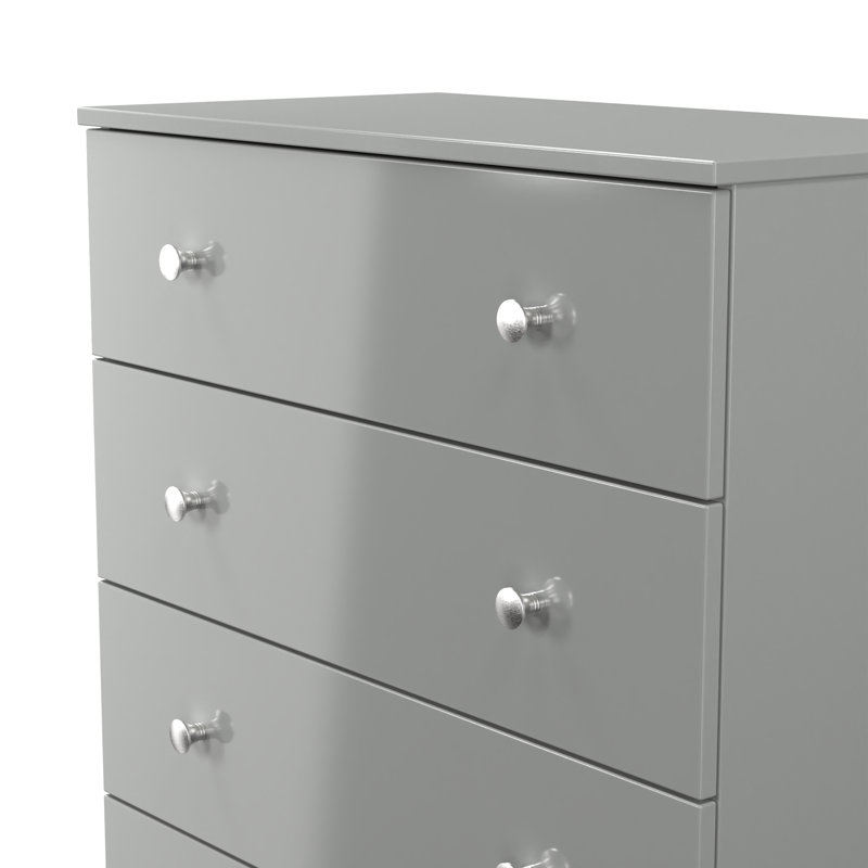 Borth 4 Drawer Chest (Ready Assembled), Grey
