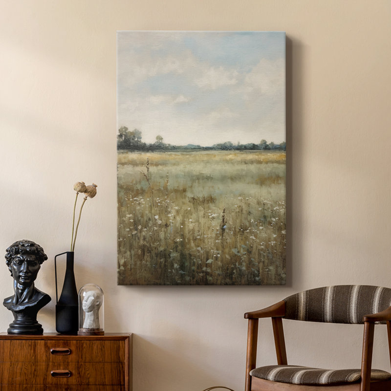 Paysage rétro d'époque XVIII - galerie Cavas sur mesure, H 48 po x l 32 po