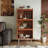 Medieval Four Leaf Clover Accent Cabinet