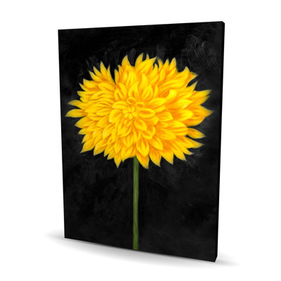 Yellow Chrysanthemum - Living Room Yellow Canvas Decor