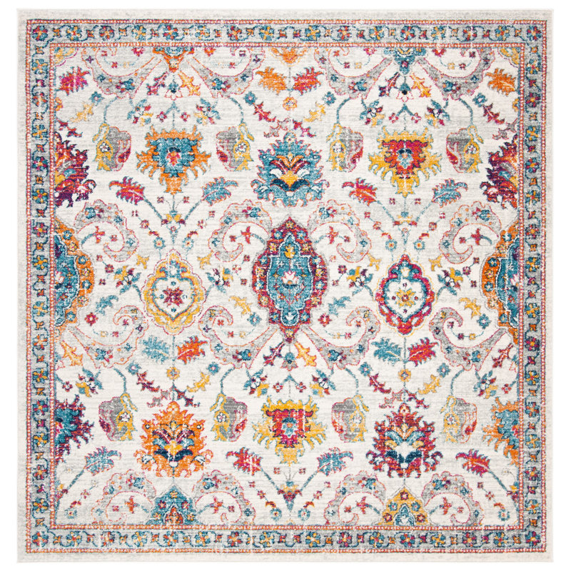 Tapis oriental performance Gourdine, Carré 6 pi 7 po