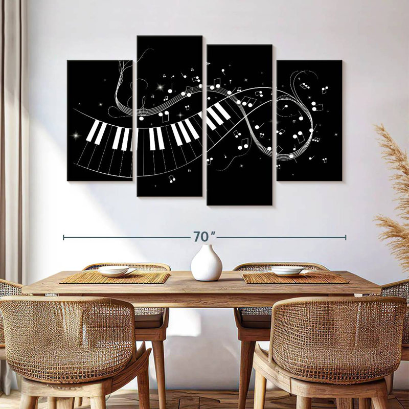 Abarca Piano Key Notes, H 42 po x l 68 po