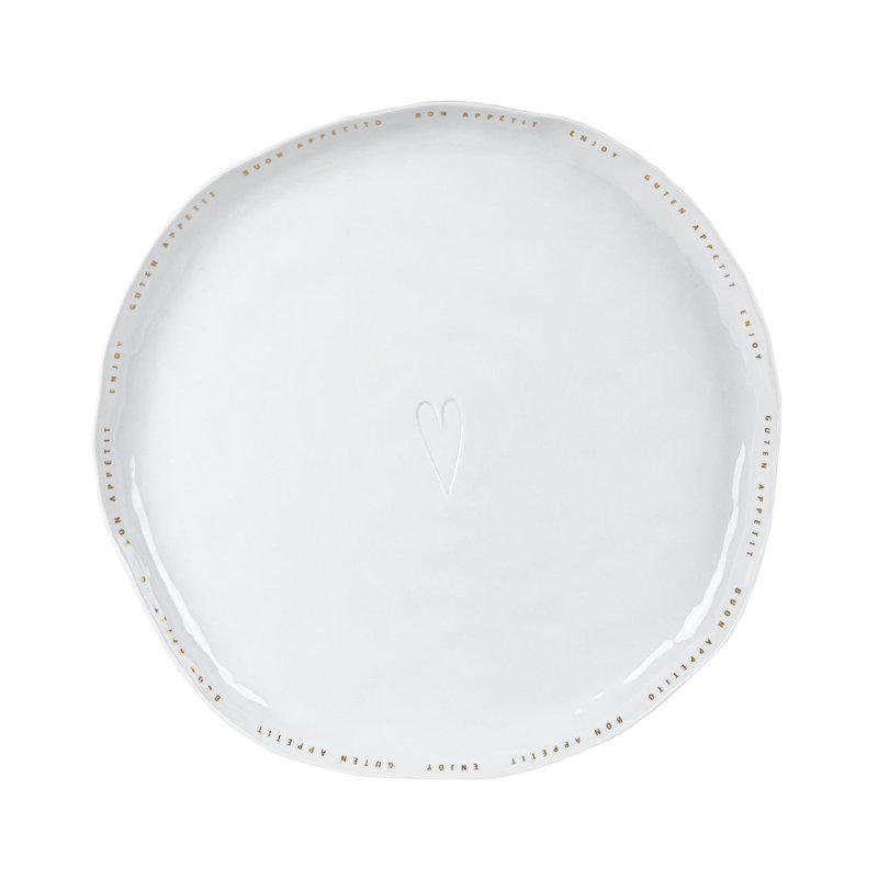Bon Appetit Porcelain Serving Plate