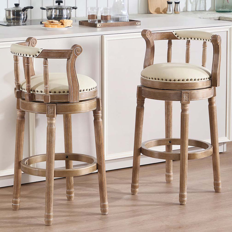Tabourets de bar en bois