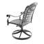 Chaise de patio en fonte d'aluminium-113952785