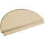 Demi-rond signature fronton en uréthane, brun clair apprêté-102752322-113221387-113057100