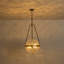 Luminaire suspendu en verre à 4 lumières à intensité variable