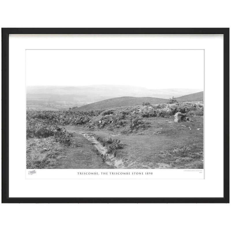 Triscombe, The Triscombe Stone 1898 - Single Picture Frame Print, 60cm H x 80cm W x 2.3cm D