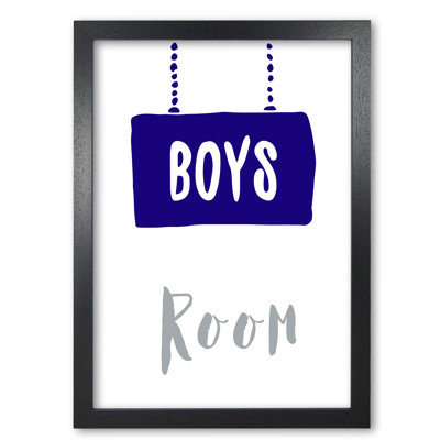 Boys Room 1 Piece Wall Art
