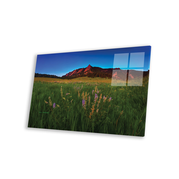 Loon Peak® Glowing Flatirons And Wildflowers On Plastic / Acrylic by ...