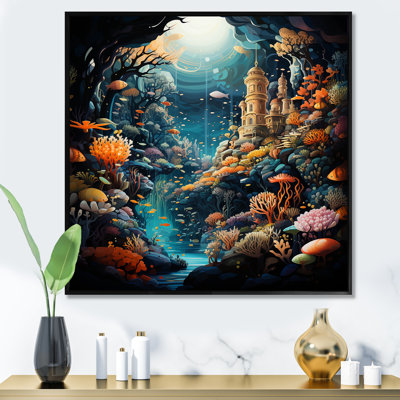 «Coral Mistic Underwater Kingdom I - Fantasy», art mural
