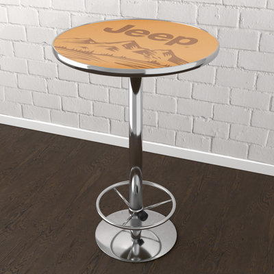 Round Metal Base Dining Table