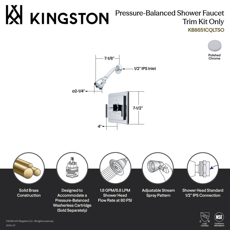 Robinet de douche thermostatique