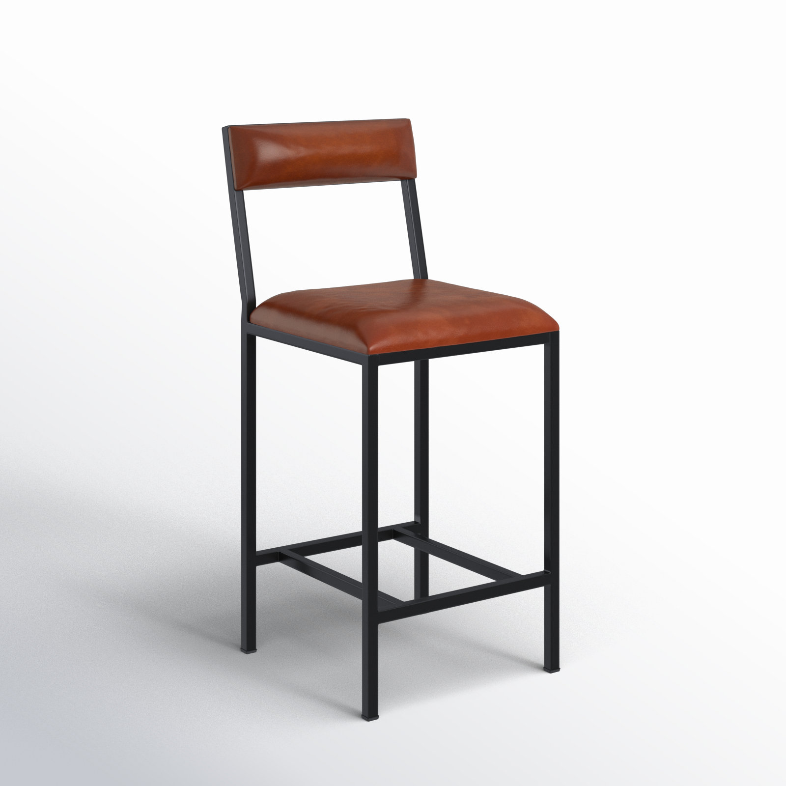 Augustus Genuine Leather Bar and Counter Stool, Counter Stool (27” Seat Height)