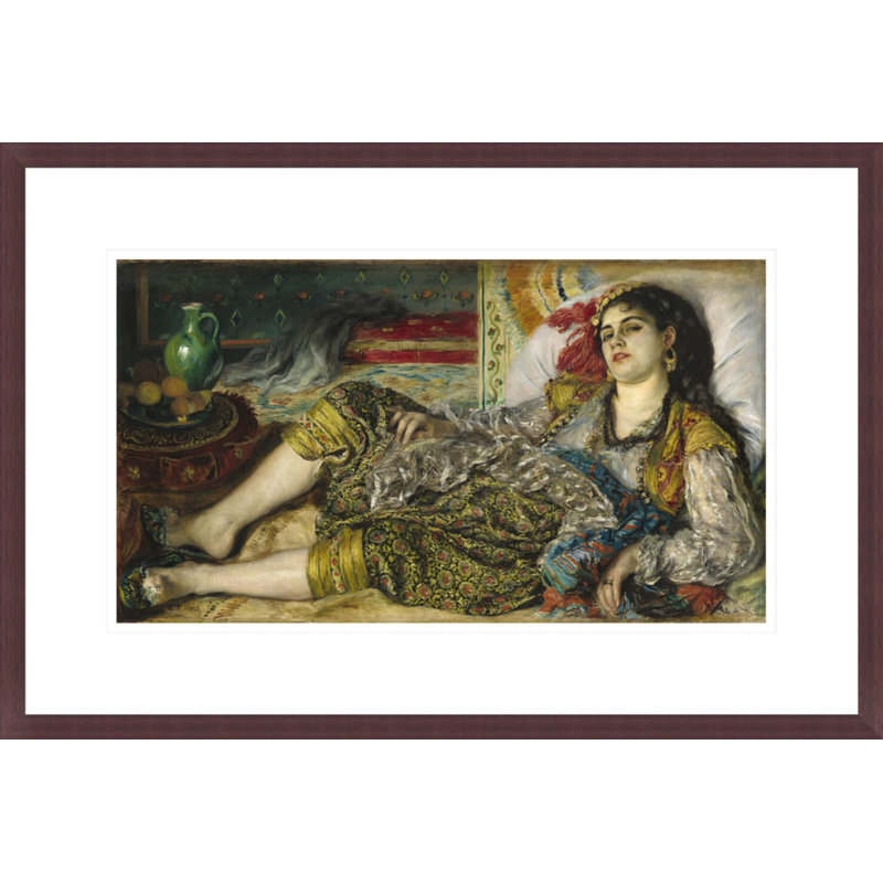 «Odalisque» par Pierre-Auguste Renoir, impression giclée encadrée, H 14,71 po x l 21,75 po