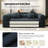 78.8" Modular Sofa Bed - 4-in-1 Convertible Design with Corduroy Fabric and High Density Sponge, Removable Cover and Fixed Frame-566123091
