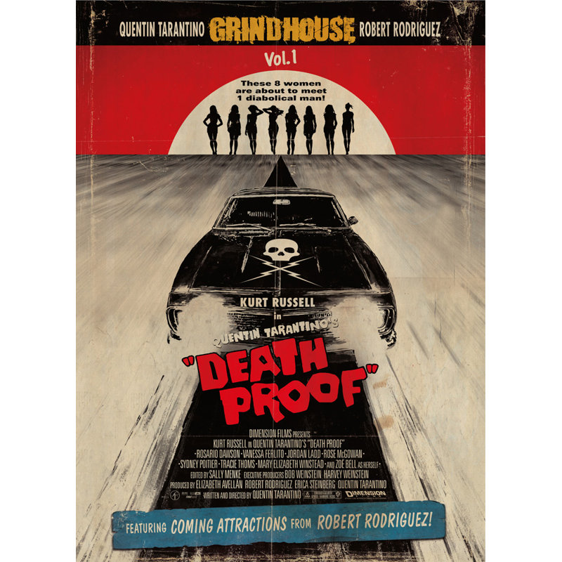 Preuve de la mort à Grindhouse, H 24 po x l 17 po