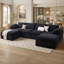 Canapé modulaire surdimensionné Boneless avec méridienne très profonde 83,5 po, canapé modulaire sans assemblage-2134910393-2138166063