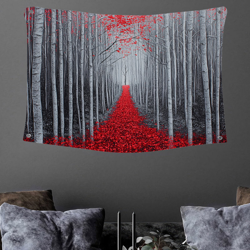 Tapisserie murale «Forest Path» - Nature, H 50 po x l 60 po