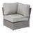 Chaise de coin en coin Shick entièrement assemblée avec coussins