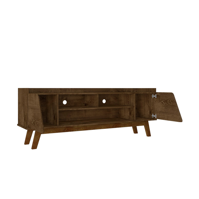 Meuble télé Marcus, Brun rustique, H 23,42 po x L 62,99 po x l 14,17 po