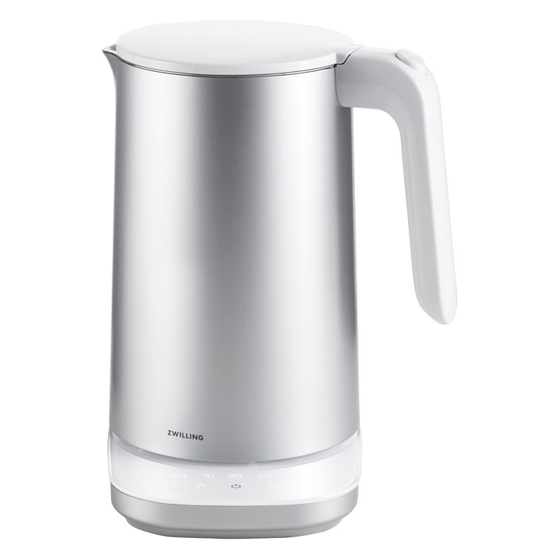 Silver Stainless Steel 1.5-Liter Cool Touch Electric Tea Kettle