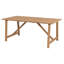Zetilla Rectangular Teak Solid Wood Outdoor Dining Table - 180 cm W 90 cm D