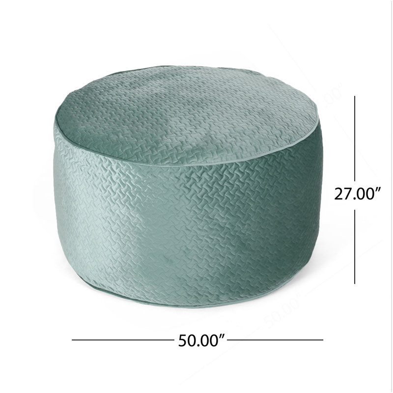 Borroco 4 Foot Short Cylindrical Bean Bag, Teal