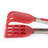 Tovolo Mini Waffle Tongs with Pronged Silicone Tips for Waffles and Air Fryer, Cayenne-102055171